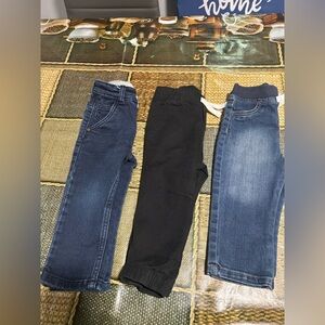 Cat&jack and garanimales Kids Jeans - Classic Blue and Black Trio size 18M